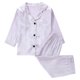 thumbnail image 1 of Odeerbi 1-8 Años Niños Niñas Pijama de Satén Con Solapa Entallada Camisa de Manga Larga Conjunto de Pantalones Suave Ropa de Dormir de Dos Piezas Pijama de Dos Piezas, 1 of 9