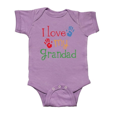 

Inktastic Grandad Grandkids Handprints Gift Baby Boy or Baby Girl Bodysuit