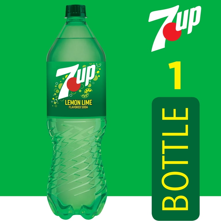 7UP Lemon Lime Soda, 1.25 L Bottle, Low Sodium, Caffeine Free