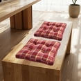 thumbnail image 4 of sruoe Seating Cushions, Seat Pads for Kitchen Chairs, Cushion Seat Pads, Chair Cushions, Square Thickened Soft Stool Cushion, Indoor Outdoor Seat Pad for Home, Dining, Office, 4 of 6