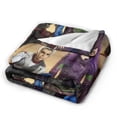 thumbnail image 2 of Descendants Blanket, Anime Throw Blanket For Bed Sofa Couch, Super Soft Flannel Blanket For Bedroom Livingroom, 40"X30", 2 of 9