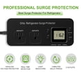 thumbnail image 2 of Protector contra sobretensiones para refrigerador Ortis Double Outlet Electronic, 2 of 7