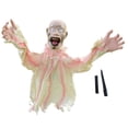 thumbnail image 4 of Estaca de césped espeluznante, muñeca aterradora, decoración de Halloween, recuerdos de fiesta temática de terror para patio, jardín, decoración Beige, 4 of 8