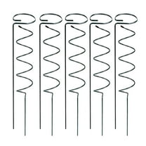 JoyMoreHome 5pcs Spiral and 5Pcs Straight Plant Support Stakes Climbing Plant Stake, Metal Garden Plant Supports Frame for Potted Plants Vine