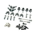 thumbnail image 3 of Piezas de repuesto de coche teledirigido Hugo accesorios copas de dirección de torre de choque para Wltoys 1/28 284161 284010 284131 coche trepador Gris brazos traseros delanteros, 3 of 8