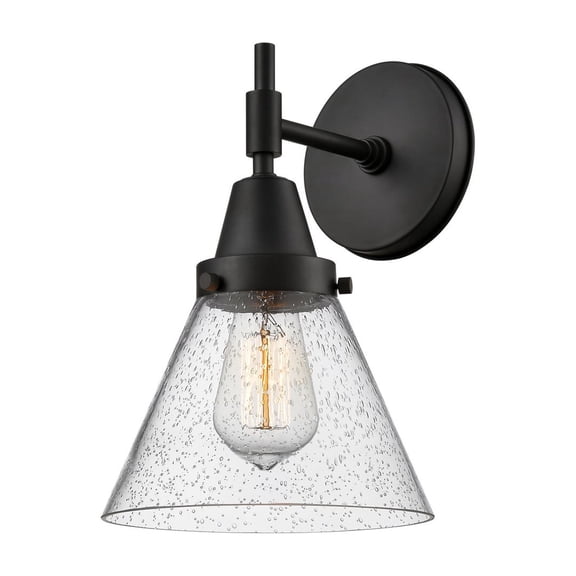 Innovations 447-1W-BK-G44-LED Caden 1 Light 9 inch Sconce, Matte Black