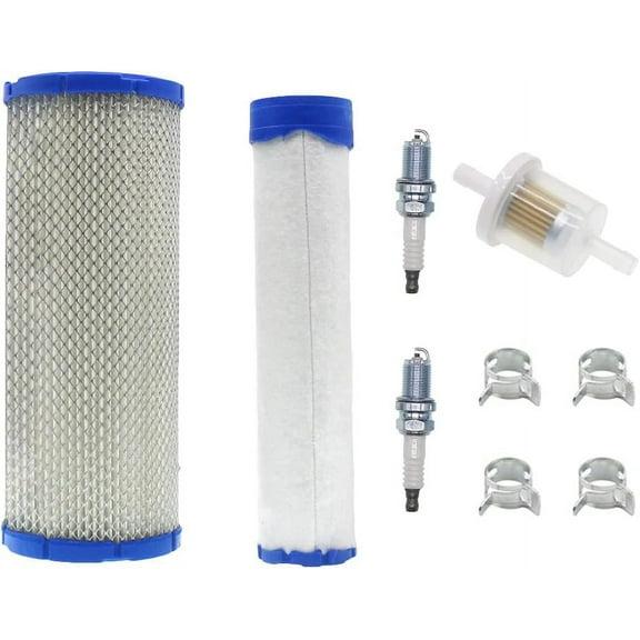 Air Filter Spark Plug for John Deere M131802 M144100 Kawasaki FX691V FX651V Lawn Mower Tractor