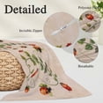 thumbnail image 3 of Ladybugs Eucalyptus Pillow Covers 12"x20", Spring Botanical Leaves Retro Soft Brushed Microfiber Breathable Throw Pillow Covers, Decorative Pillowcase with Zipper for Couch Sofa Bedroom Living Room, 3 of 9