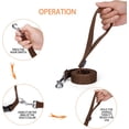 thumbnail image 3 of Siumouhoi 6 FT Puppy/Dog Leashes, Strong Traditional Style Leash with Easy to Use Collar Hook,Dog Lead Great for Small and Medium and Large Dog (1 in x 6 ft,Brown), 3 of 5