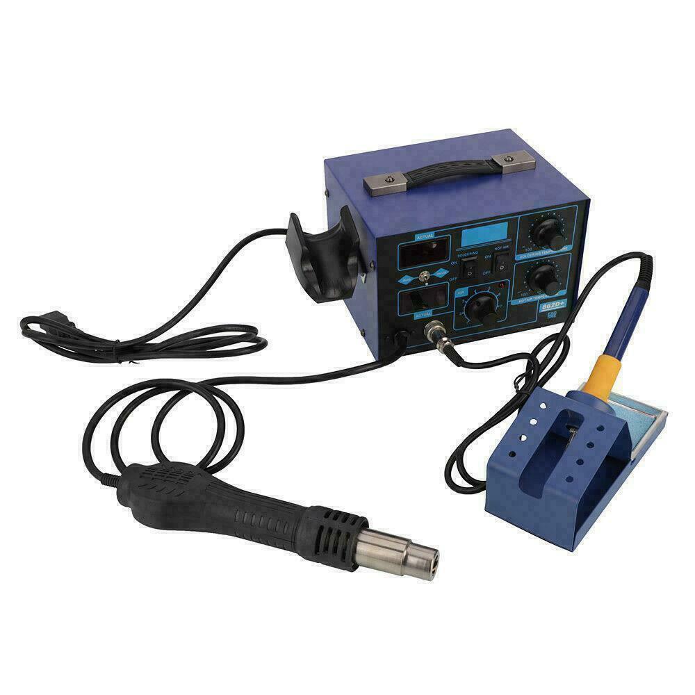 PID Digital Soldering Rework Station BGA SMD Welding Iron Hot Air Gun Repair Kit