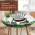 thumbnail image 4 of Golf Round Tablecloth, Fitted Table Cover with Elastic for 36"-44" Round Tables, Green Forest Tree Balls Clubs Sports Cartoon Table Cloth Outdoor Indoor Dinning Party Waterproof Tablecloths, 4 of 7