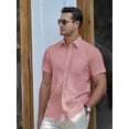 thumbnail image 5 of Youclos Men's Short Sleeve Dress Shirts Casual Button Down Shirt Regular Fit, 5 of 8