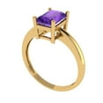 thumbnail image 2 of Solitaire Engagement Ring for Women - 1.75ct Natural Amethyst in 14K Yellow Gold Promise Ring, 2 of 5