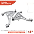 thumbnail image 4 of A-Premium Set of 10, Upper Lower Control Arm, Inner Outer Tie Rod End, Rack Pinion Boot, Compatible with Ford F-150 2004 2005 2006, 4WD Only, 4 of 5