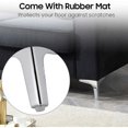 thumbnail image 4 of Paquete de 4 patas de sofá de metal, patas de muebles de estilo moderno - Plata, HANBING, 4 of 5