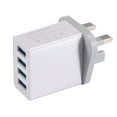 ZAROYEAX UK Wall Charger USB Adapter 4 Muti Port 5.1A Fast Charging