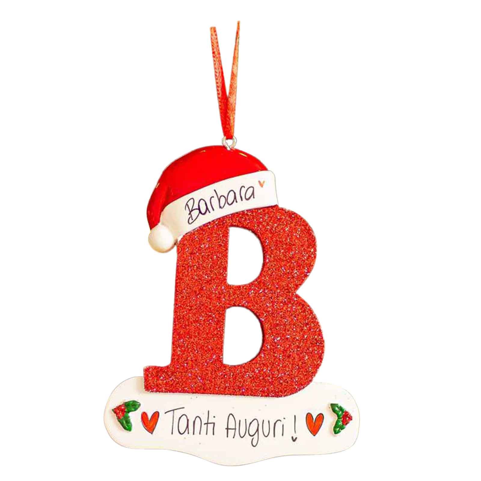 Christmas decoration Personalized 26 Letter Ornaments Personalized