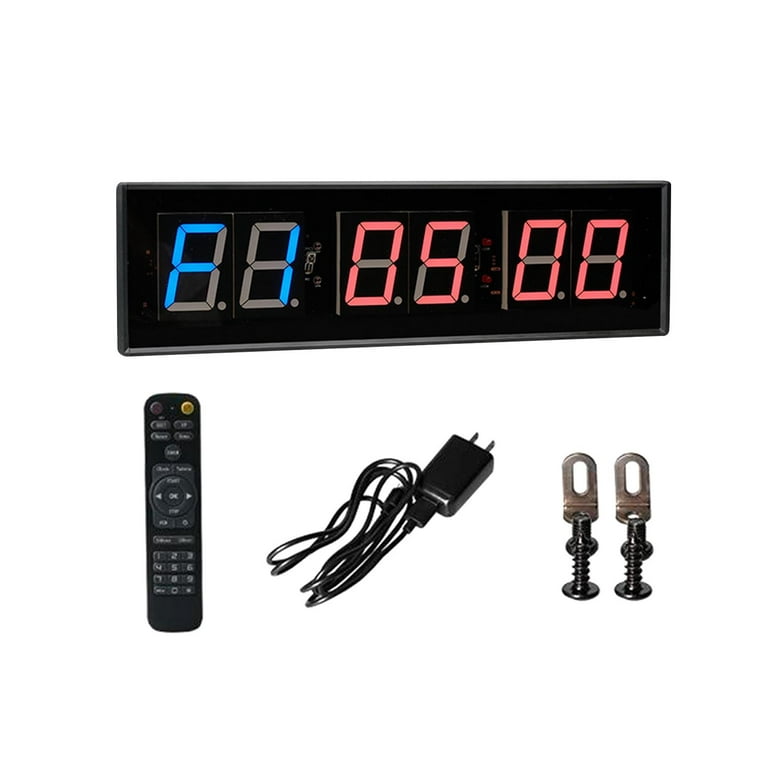 LED Interval Timer Gym Timer Fitness Timer for Intervals with Remote Clear  Digital Display Workout Timer Interval Clock Stopwatch for Garage 