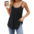 thumbnail image 3 of Camisetas Sin Mangas para Mujer, Top de Verano con Tirantes Finos, Camisa Holgada para Vacaciones en la Playa, Informal, 2025 Negro L, 3 of 9