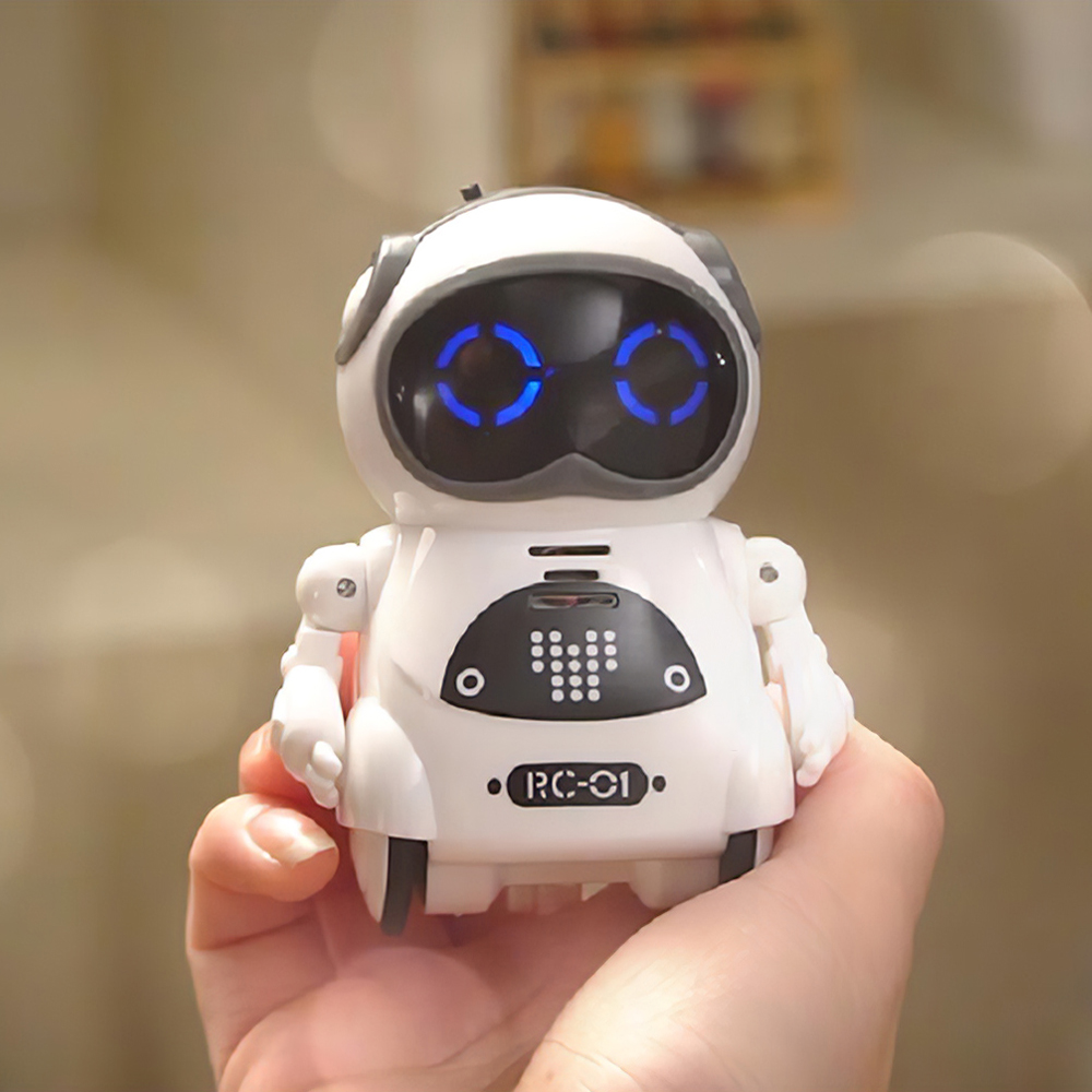 939A Pocket Robot Talking Interactive Dialogue Voice Recognition Record Singing Dancing Telling Story Mini Robot Toy - image 2 of 6