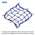 thumbnail image 3 of Unique Bargains 15x15' Extendable Motorcycle Cargo Net Luggage Debris Tie Down Net with Hooks Blue 2 Pack, 3 of 6