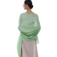 thumbnail image 4 of RIIQIICHY Women Shawls and Wraps for Evening Dresses Like Chiffon Burgundy Silk Scarf Formal Silky Pashmina Shawls for Weddings, 4 of 5