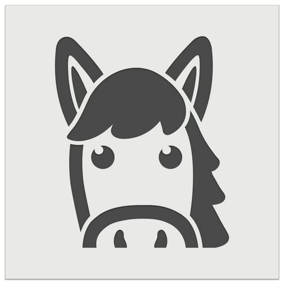 Peeking Horse DIY Cookie Wall Craft Stencil - 5.5 Inch