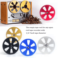 thumbnail image 3 of 7 Inch 6 Hole 1/4 Empty Take Up Reel to Reel Hub Empty Tape Reels C, 3 of 4