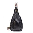 thumbnail image 4 of Bolso de mujer Bolso de cintura retro para mujer Correa de hombro de jacquard colorida Bolso de pecho de PU de moda de Amazon, 4 of 5