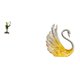 thumbnail image 1 of Estatua De Cisne De Rana Camarero, Figura De Animal, Escultura De Resina, Adorno Decorativo Creativo Para Mesa, Escritorio, Chimenea, Entrada, Estante, Regalo De Cumpleaños, Compromiso,, 1 of 8