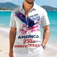 thumbnail image 5 of Yindaity Patriotic Mens Shirts 250 Years 1776 2026 250th Vintage 4th July Independence Day T-Shirt(White,4XL), 5 of 6