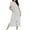 White, variant on 2025 Zipper Robes for Women Long Knit Polka Dot Bathrobes Lightweight Full Length Housecoat Nightgown with Pockets