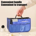 thumbnail image 4 of Bolsa Organizadora de Viaje con Doble Cremallera, Bolsillos de Malla Transparente y Diseño Multicompartimento: Bolsa de Almacenamiento Plegable de Poliéster para Cosméticos, Artículos de Aseo, Papele, 4 of 6