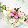 thumbnail image 3 of Tarjeta de felicitación FIAMR 3D con forma de colibrí desplegable con sobre, 3 of 8