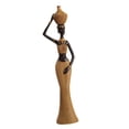 thumbnail image 4 of African Tribal Lady Statue Resin Ornament Hand Crafted Decorative Collectible Art Piece for Family and Friends Multipurpose B, 4 of 8