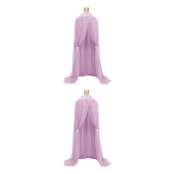 Cateissary Toldo plegable de poliéster para cama en estilo romántico, fácil de instalar, protección eficaz, transpirable Type3 NO3