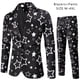 thumbnail image 2 of Conjunto de traje informal de primavera y otoño para hombre, conjunto de dos piezas con estampado digital a la moda para hombre, 2 of 4
