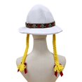 thumbnail image 5 of Slccxzc Floral Embroidered Oktoberfest Hat Adult Braided Bavarian Sun Cap, 5 of 7