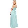 thumbnail image 2 of Little Mistress Womens Ruched Pleated Maxi Dress, 2 of 5