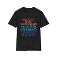 thumbnail image 2 of Peace Inclusion Diveristy Equality Inspirational Graphic Tee, 2 of 5