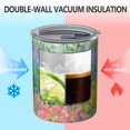 thumbnail image 2 of 12oz Coffee Tumblers Pioneer Flower Stainless Steel Vacuum Insulated Travel Tumbler Coffee Cups Mug with Lid and Straw with Cleaning Brush for Cold & Hot Drinks, 2 of 5