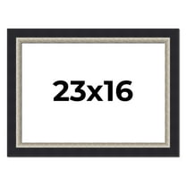23x16 Frame Black Real Wood Picture Frame Width 2.25 Inches | Interior Frame Depth 0.5 Inches |