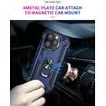 thumbnail image 4 of CoverON For Apple iPhone 14 Pro Max Ring Case, Kickstand Rugged Phone Cover Magnetic Car Mount Compatible - Navy Blue, 4 of 9