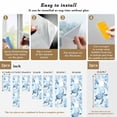 thumbnail image 6 of Blue Turtle Coastal Window Privacy Film, Coral Beach Nautical Ocean Static Cling UV Sun Blocking Heat Control Window Tint Day and Night, Non-Adhesive One Way Windows Privacy Cover 17.7''x78.7'', 6 of 7
