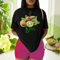 thumbnail image 3 of Playera Blusa De KIWI – Estilo Tropical que Te Llena de Vida Ropa Para Mujer Color Negro Talla Grande Marca Emil SaEs, 3 of 4