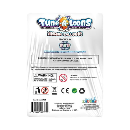 Best Party Ever Tune-a-Loons 50 Cent in Da Club Mylar Singing Blue Birthday Balloon, 27 in