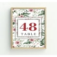 thumbnail image 4 of Darling Souvenir Calligraphy Table Numbers Rose Blossom Elegent Chic Table Top Cards-4" x 6" (1 to 40), 4 of 5