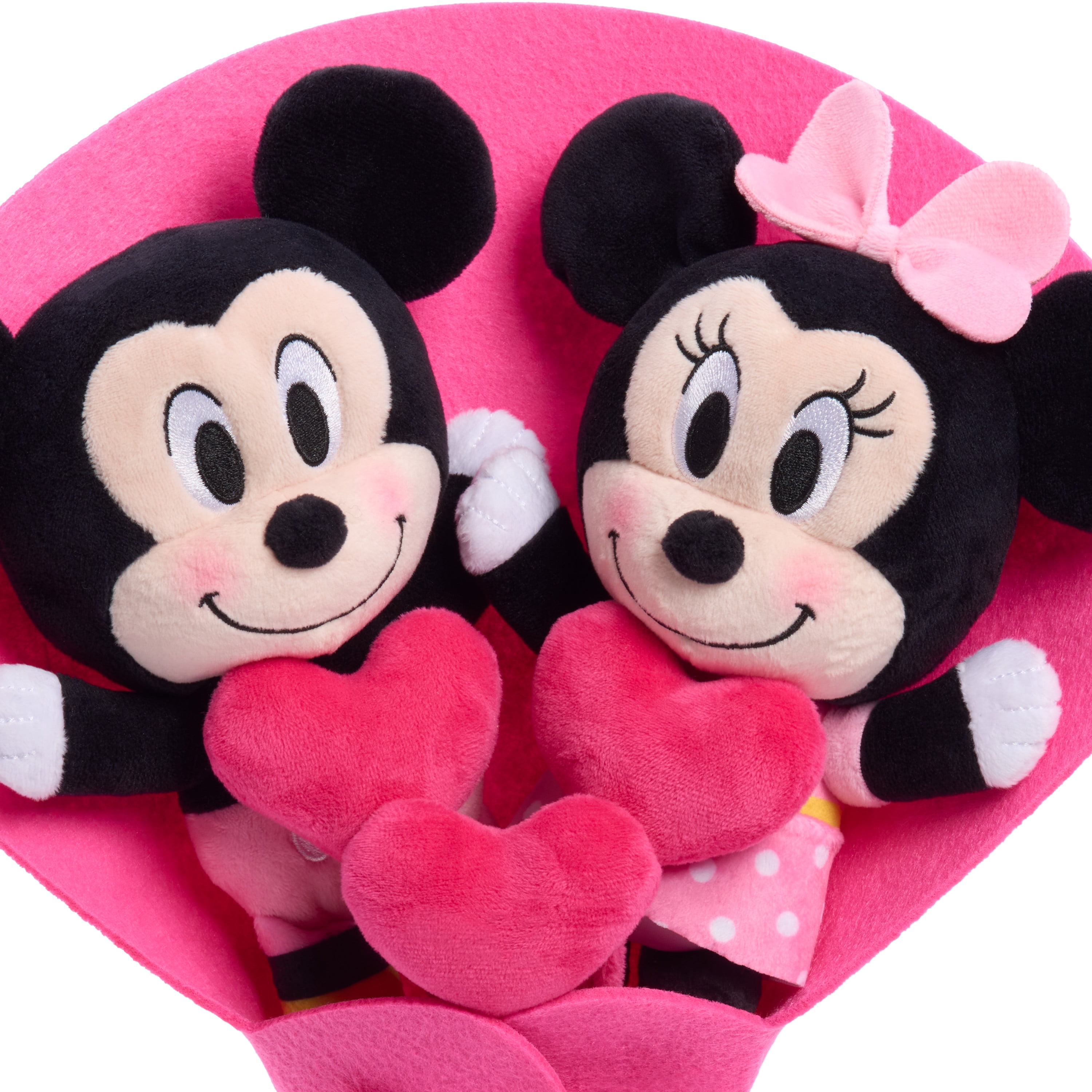 Medium Mickey Mouse & Minnie Plush Bouquet, 13