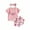 Pink, variant on Fesfesfes Girls Outfits Summer Toddler Baby Girls Casual Suit Mother's Day Letter Short Sleeve T-shirt Shorts Hairband Three Piece Set 6-12 Months