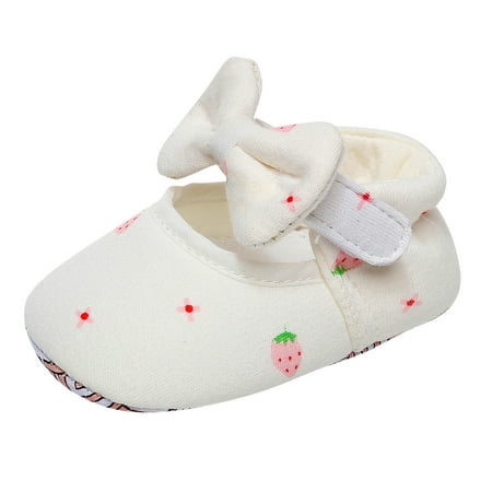 

Qufokar Toddler Tennis Shoes Size 6 Toddler Girl Shoes Size 11 Girls Single Shoes Cartoon Printed Bowknot First Walkers Shoes Toddler Prewalker Shoes